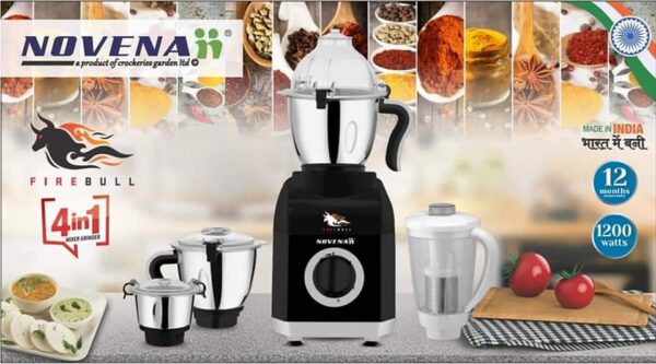 Novena Firebull 4 in 1 Mixer Grinder Blender